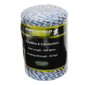 FORCEFIELD 6 STRAND POLY FENCE WIRE 500Mtr