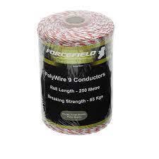 FORCEFIELD 9 STRAND PREMIUM POLY FENCE WIRE  250Mtr