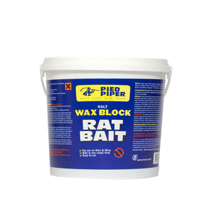 PIED PIPER HALT WAX BLOCK RAT & MOUSE BAIT  2.5kg