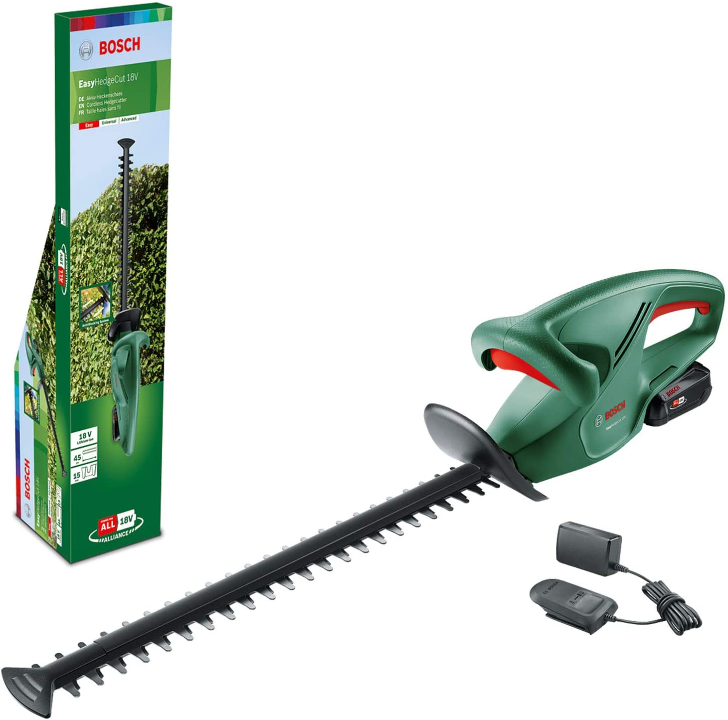 BOSCH EASY HEDGE CUT 18-45 BATTERY HEDGE CUTTER (18v)