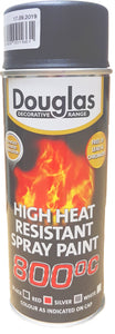 DOUGLAS HIGH HEAT RESISTANT SPRAY PAINT Matt Black  400ml