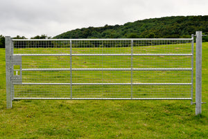 18ft  HEAVY GIBNEY FULLY MESHED GALVANISED GATE