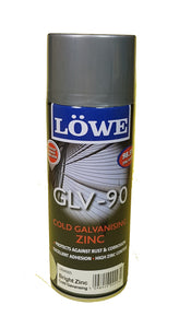 400ml  LOWE GLV-90 COLD GALVANSING ZINC SPRAY - SILVER