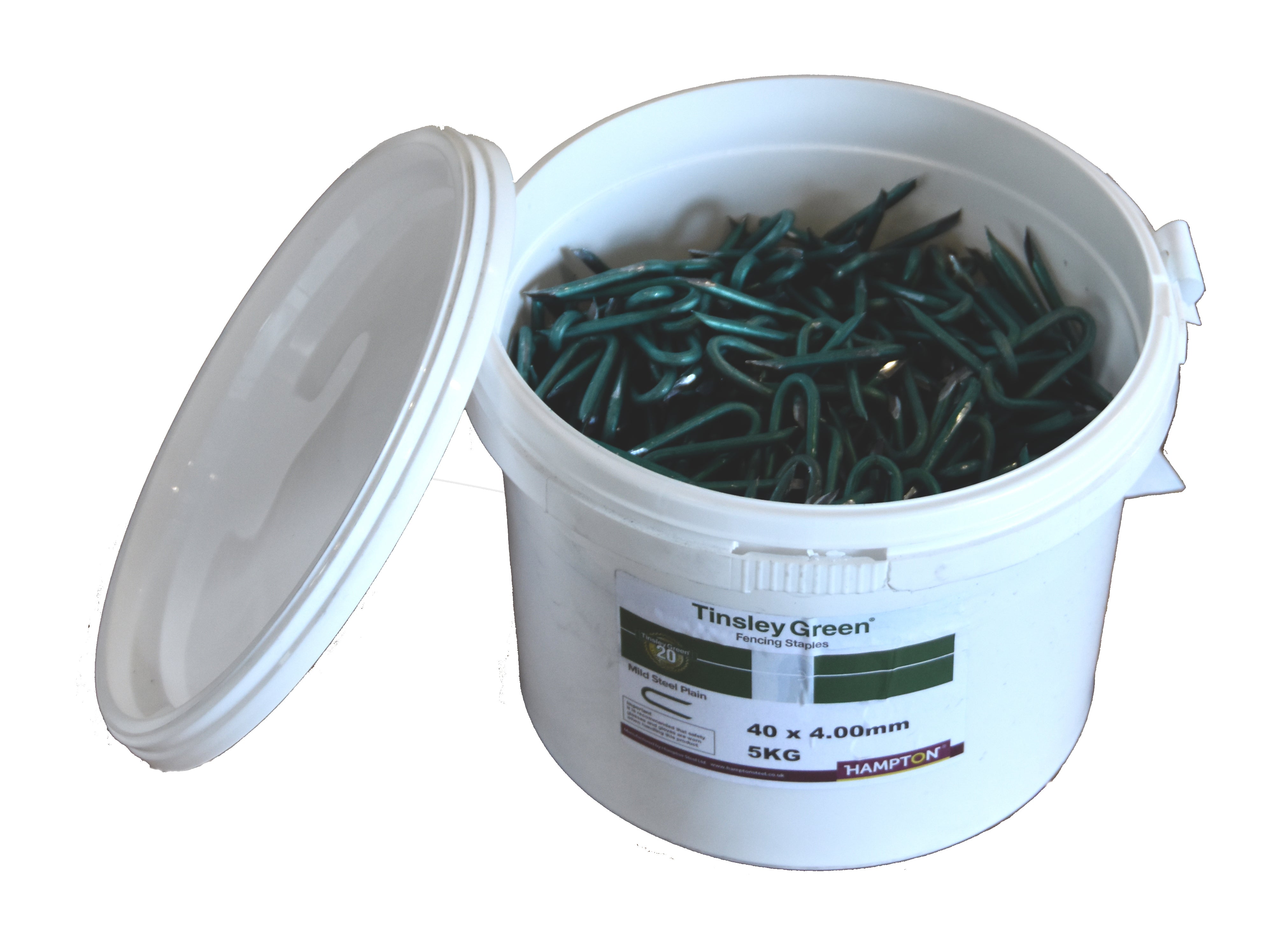 40mm X 4 TINSLEY GREEN  FENCING STAPLES  5kg