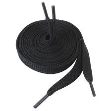 BLACK FLAT SHOE LACES  60cm