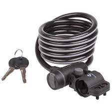 M WAVE SPIRAL CABLE LOCK BLACK