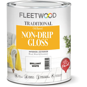 Fleetwood Traditional Oil Based Non-Drip Gloss Brilliant White