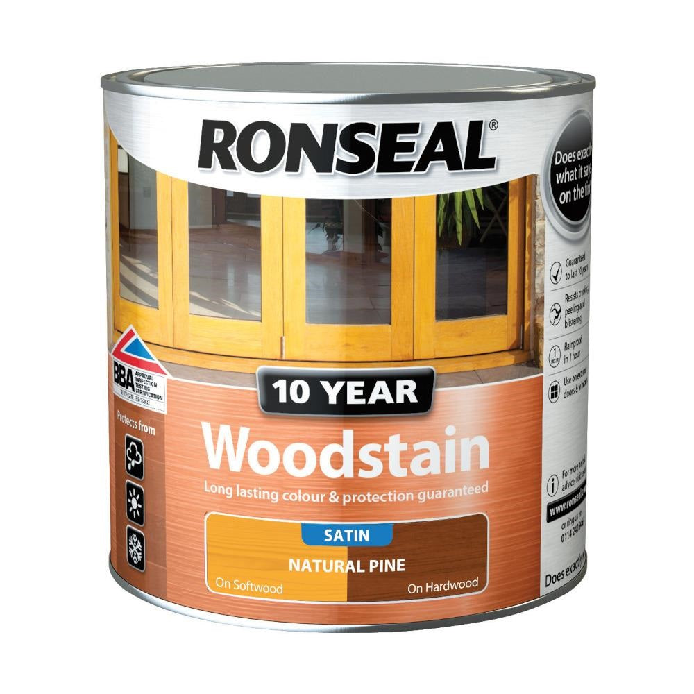 RONSEAL 10 YEAR SATIN WOODSTAIN 2.5Ltr