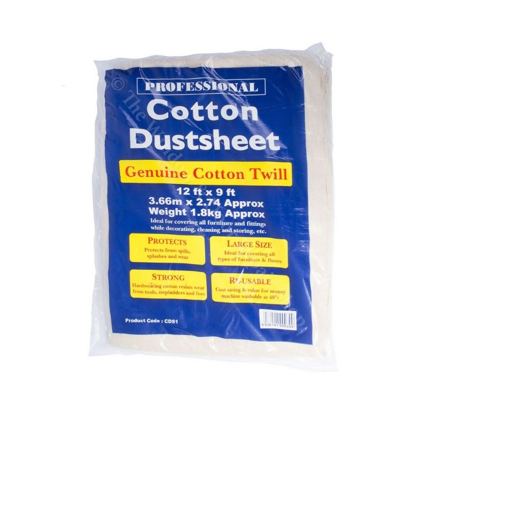 12ft X 9ft  OLYMPIC COTTON DUST SHEET