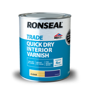 RONSEAL QUICK DRYING INTERIOR VARNISH CLEAR